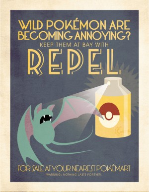Repel advertising poster